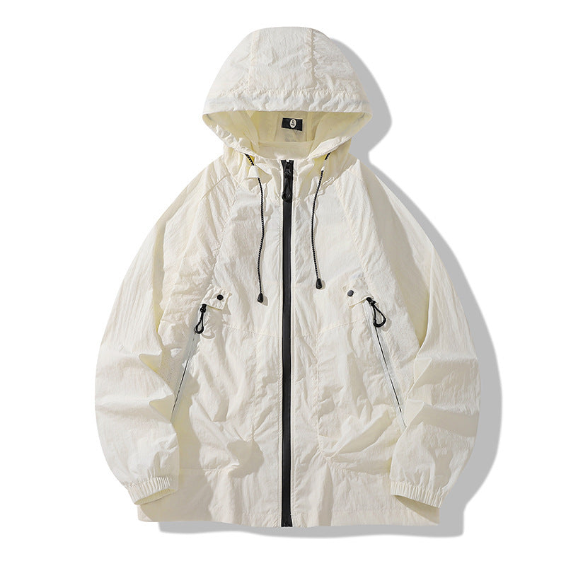 Unisex Lightweight Rain Jacket with Adjustable Hood Mune Fashion