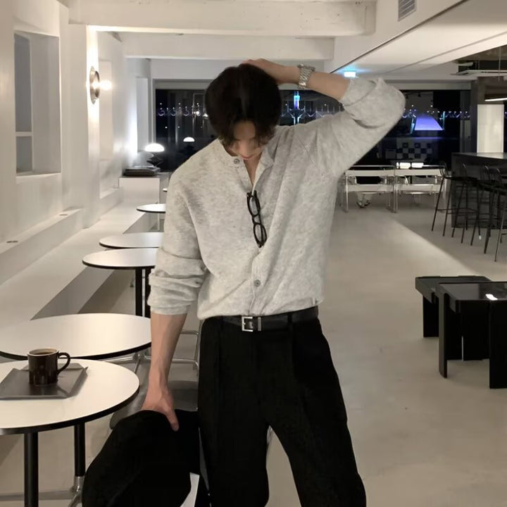 Men Stylish Long Sleeve Cardigan Mune Fashion