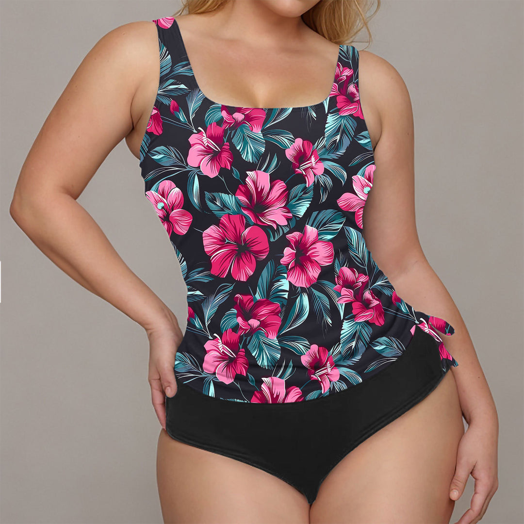 Women’s Sporty Swimsuit with Floral Design Mune Fashion
