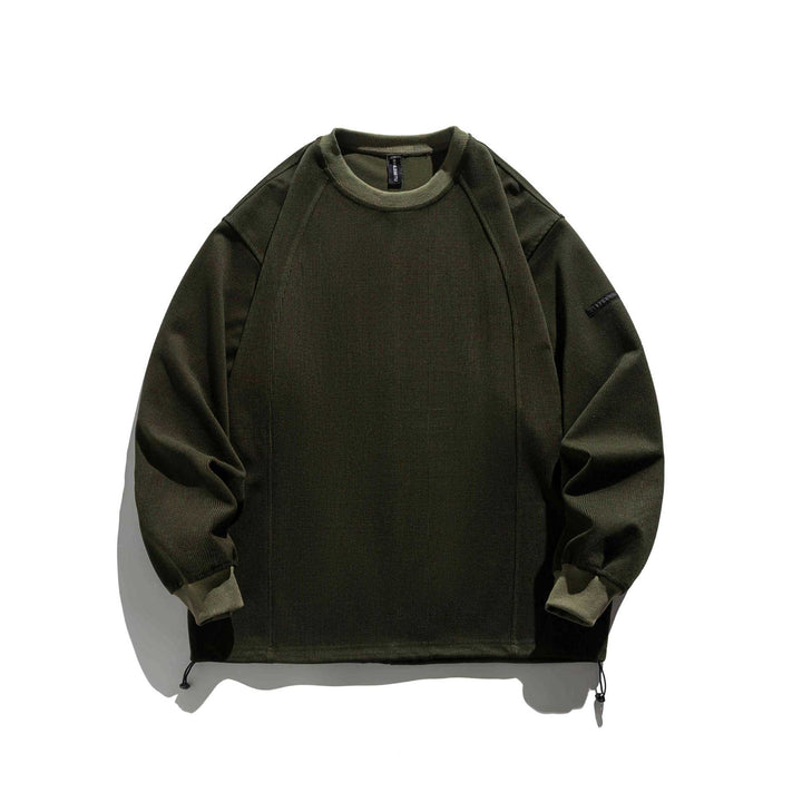 Men's ribbed sweatshirt with drawstring and raglan sleeves Mune Fashion