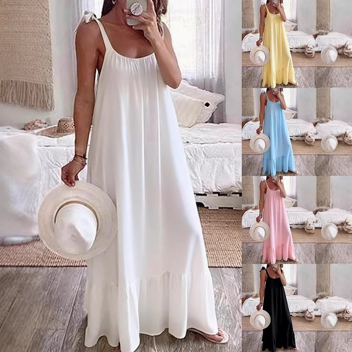 Women's maxi dress with strapless design Mune Fashion