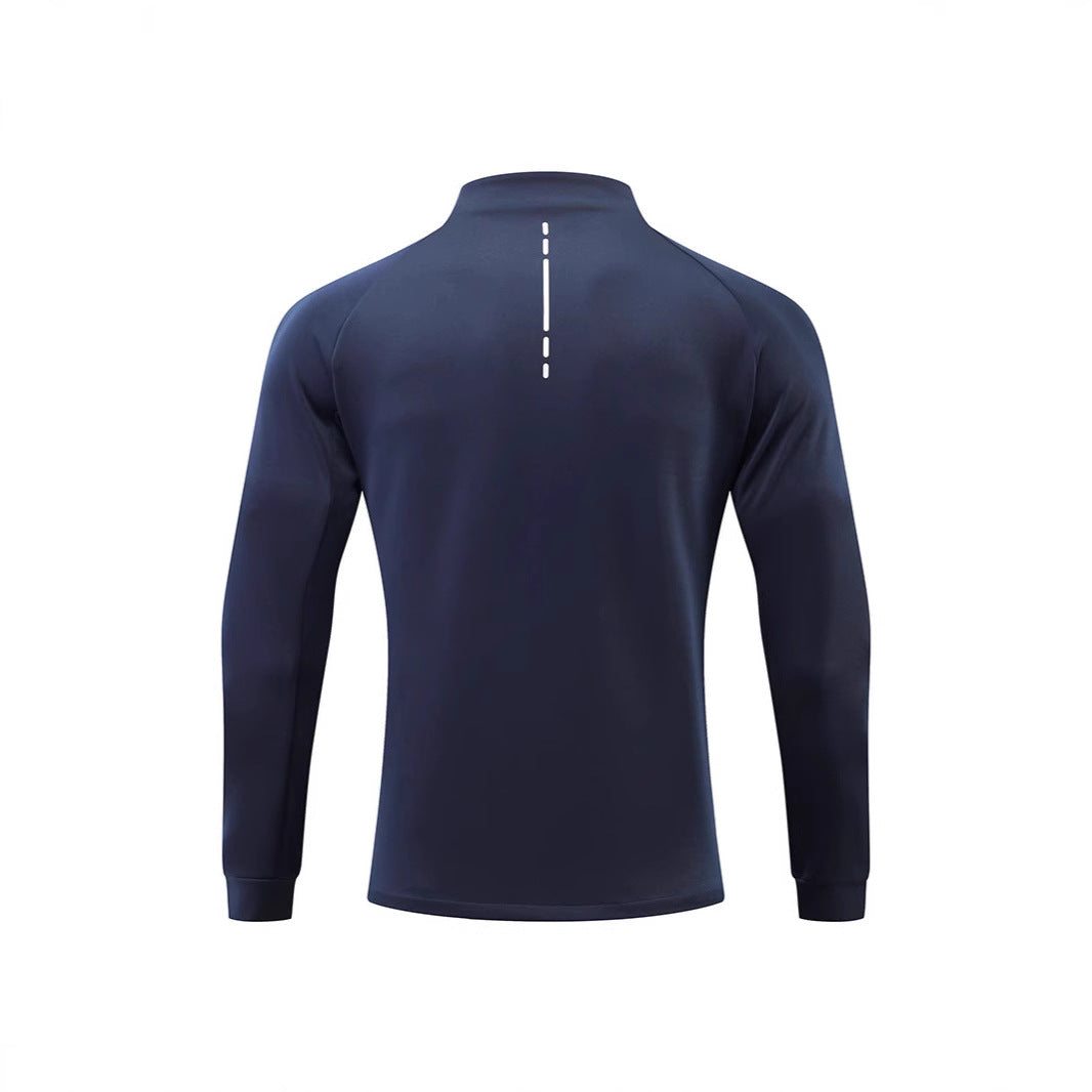 Men's running training jacket with wind-resistant stretch, slim fit and zippered pockets Mune Fashion