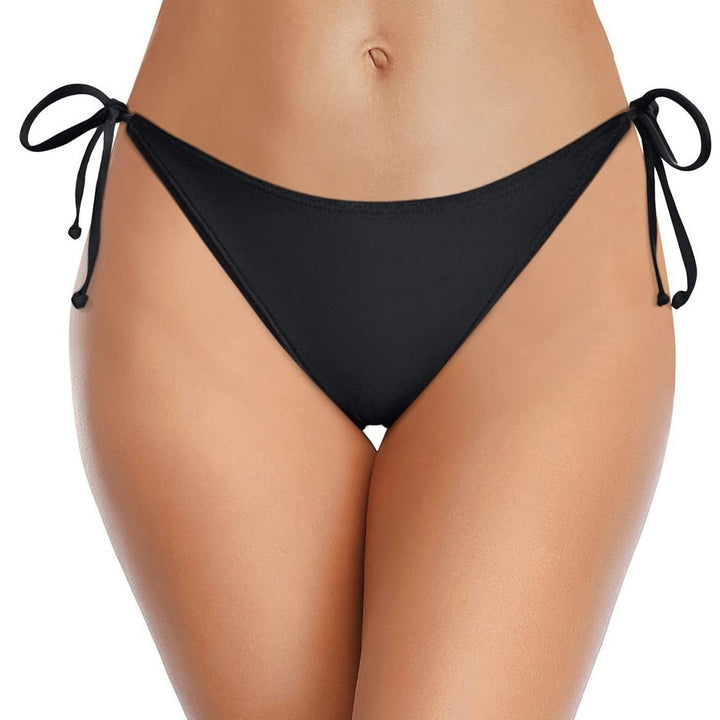 Women High-Cut Bikini Bottom with Side Ties Mune Fashion