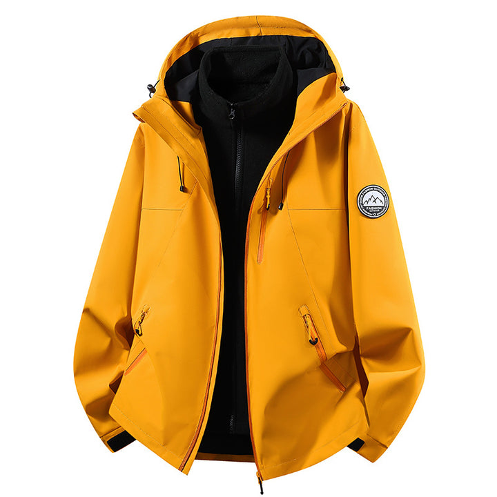 Women's Nano Sporty Rain Jacket with removable fleece inner layer and adjustable hood Mune Fashion