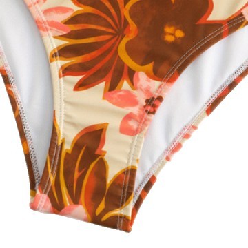 Women Elegant Flower Pattern One-Piece Swimsuit Mune Fashion