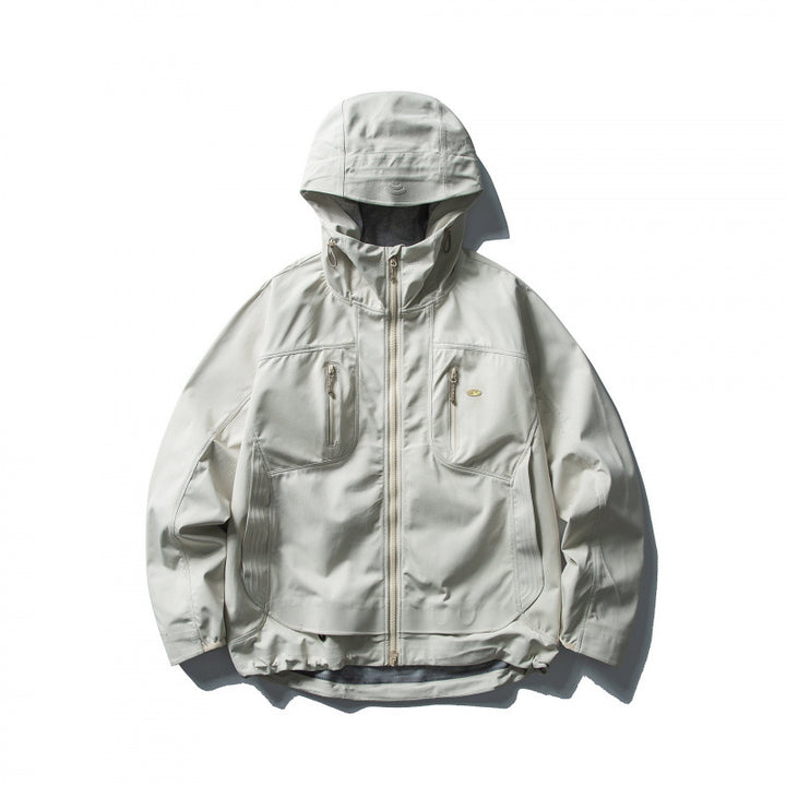 Unisex Lightweight Softshell Outdoor Jacket with Adjustable Hood, Water-Repellent Membrane, and Ergonomic Breast Pockets Mune Fashion