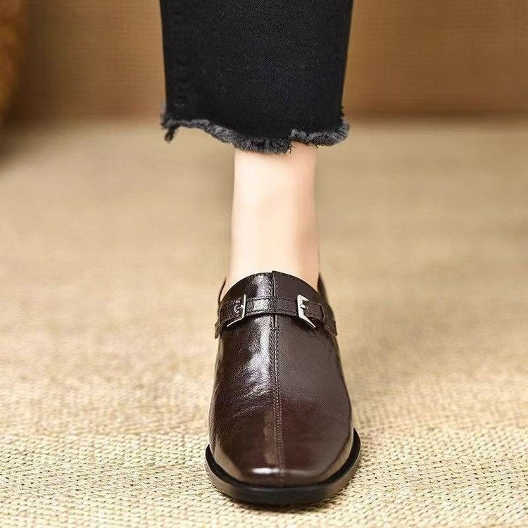 Women's Elegant Slingback Ankle Boots with High Gloss Look Mune Fashion