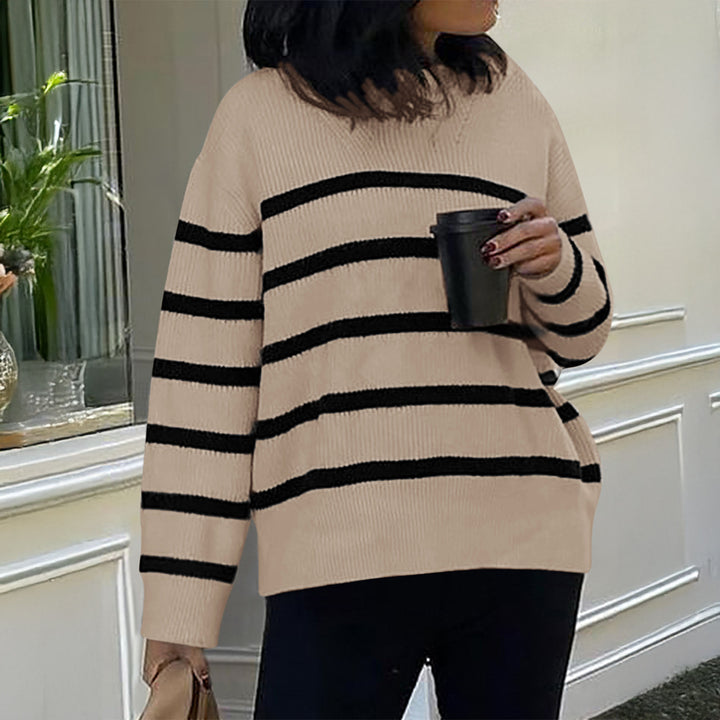 Women’s oversized Mohair knit sweater with wide Carmen boat neckline and fluffy texture Mune Fashion