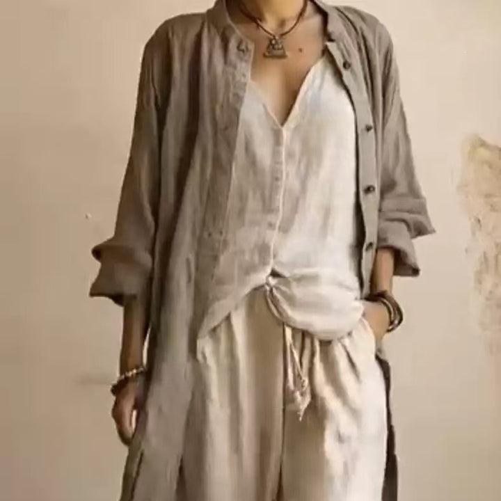 Women airy linen blouse Mune Fashion