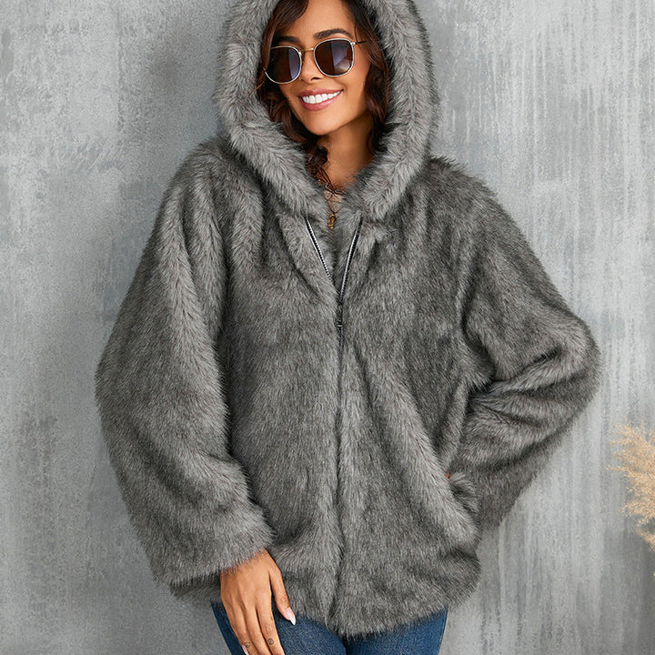 Ladies Cozy Hoodie Jacket Mune