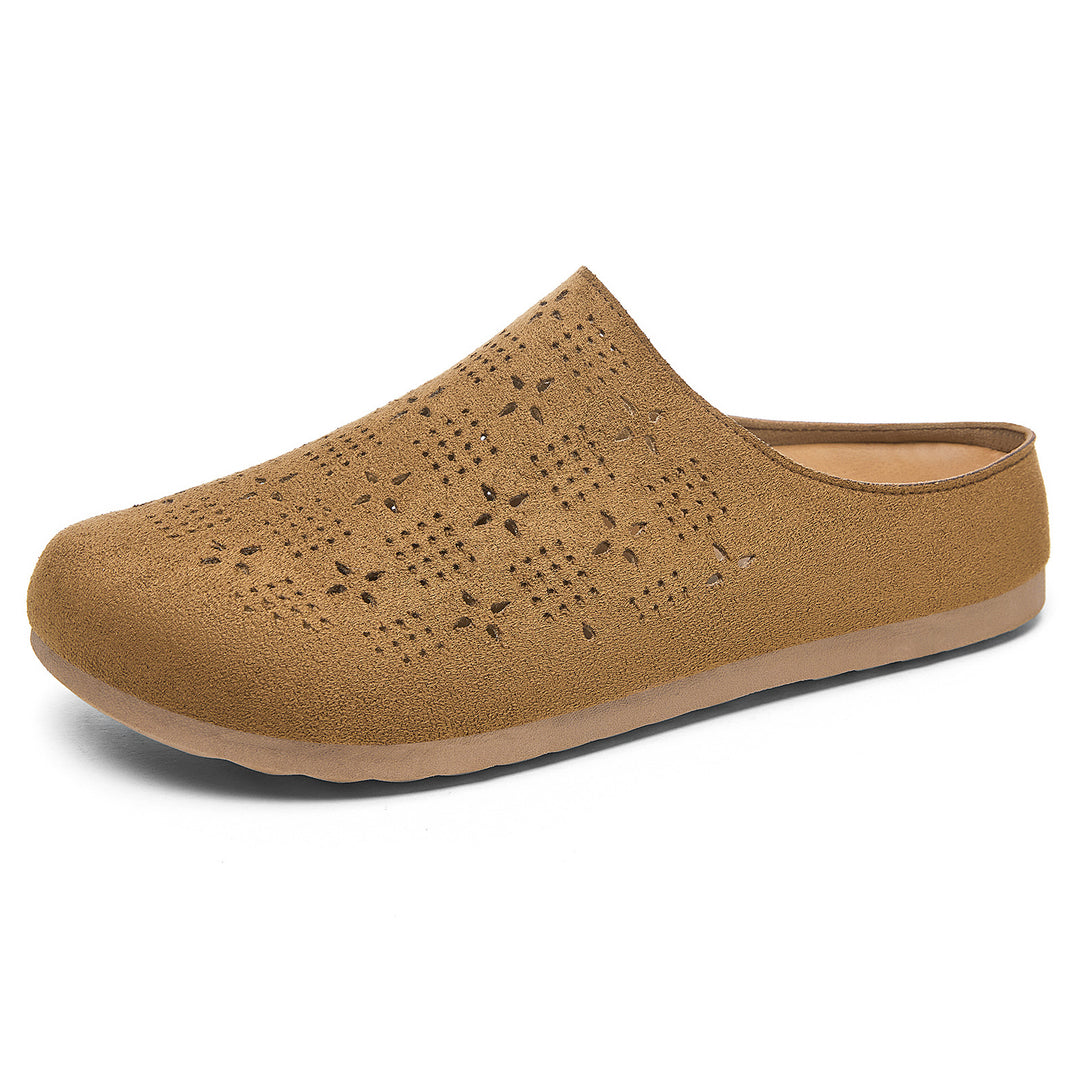 Women nan comfort mule with laser perforation and molded memory footbed Mune Fashion