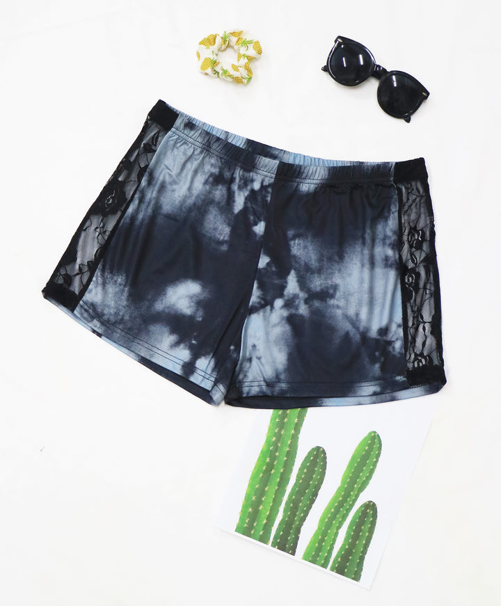 Women's Casual Cropped T-Shirt with Cloud Pattern Mune Fashion
