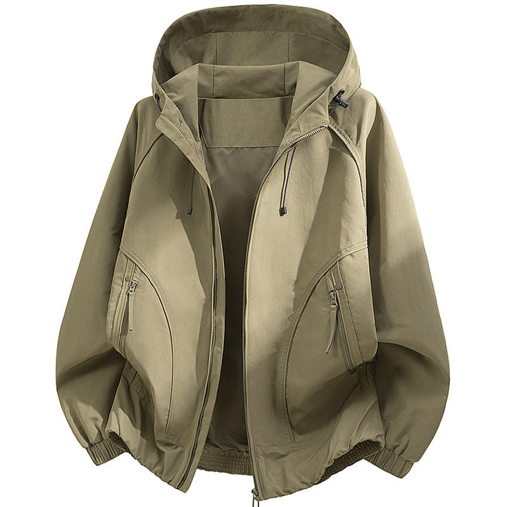 Men's technical hooded softshell jacket with adjustable hood and utility pockets Mune Fashion
