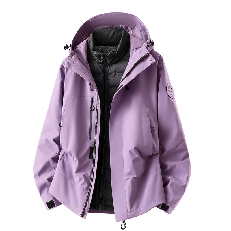 Men's waterproof outdoor jacket with removable fleece inner jacket Mune Fashion