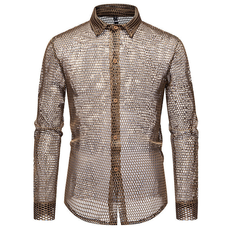 Men's mesh shirt made of high-quality material with innovative design Mune Fashion