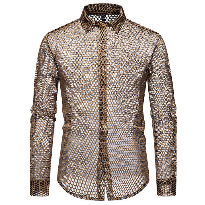Men's mesh shirt made of high-quality material with innovative design Mune Fashion