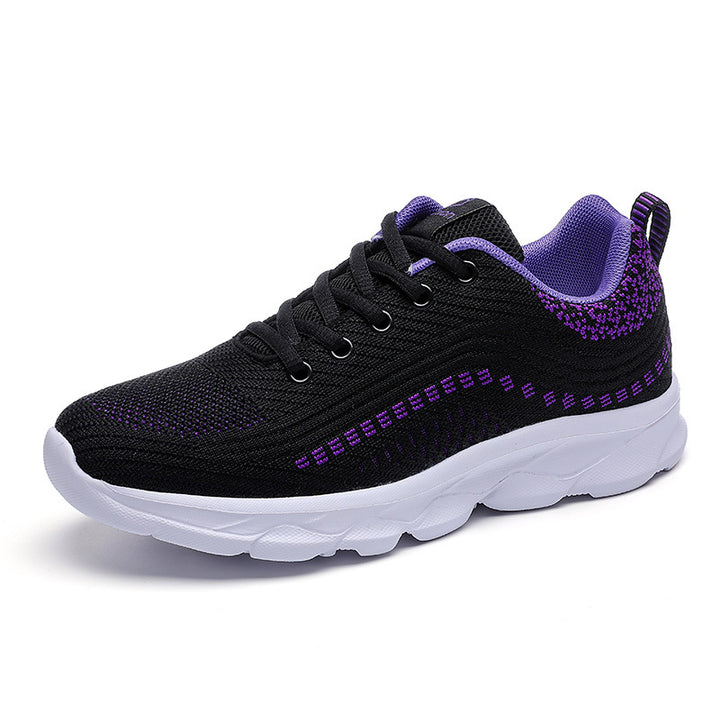 Women's nan ultra-light comfort walking sneakers for everyday and leisure with seamless knitted upper material, responsive air cushion midsole, and padded heel collar Mune Fashion