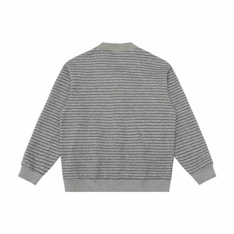 Men's Structured Knit Cardigan with Snap Button Placket and Ribbed Hem Mune Fashion
