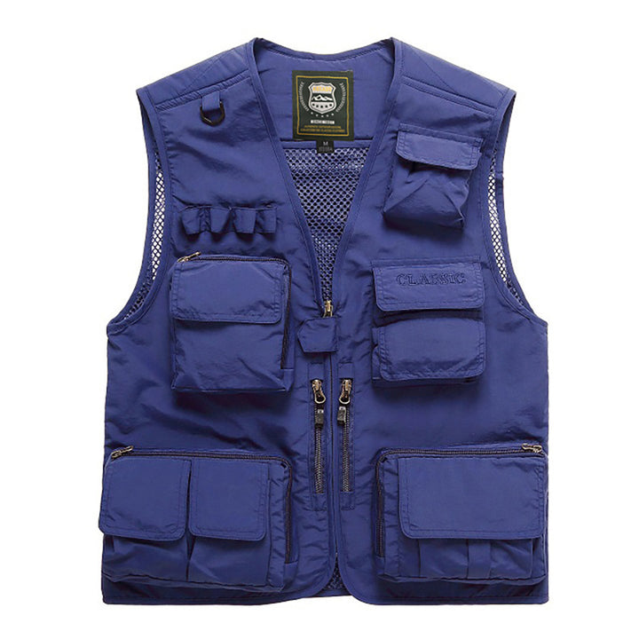 Men's multifunctional fishing and utility vest with mesh insert Mune Fashion