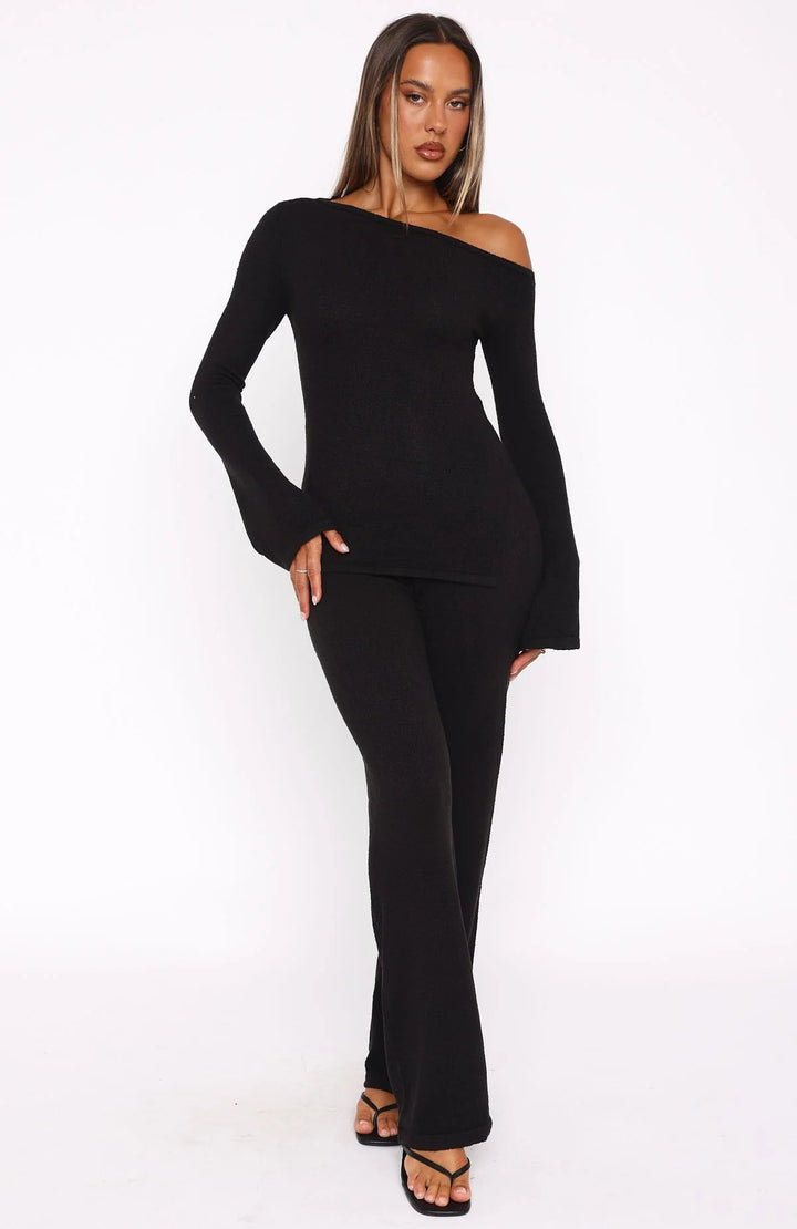 Women's Elegant and Fashionable Knit Suit Mune Fashion