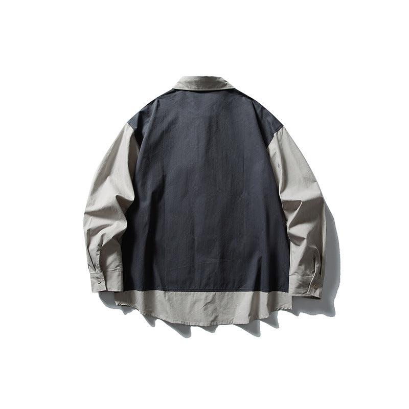 Men's layering shirt with integrated utility vest and patch pockets Mune Fashion