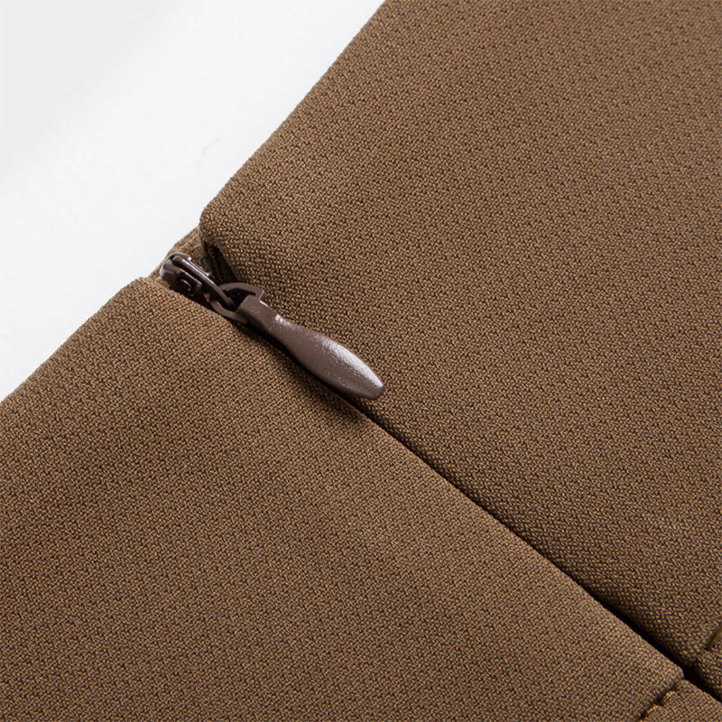Women Elegant Pencil Skirt with Button Detail Mune Fashion