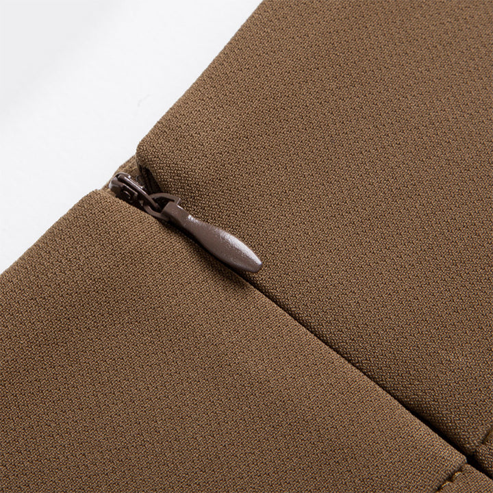 Women Elegant Pencil Skirt with Button Detail Mune Fashion