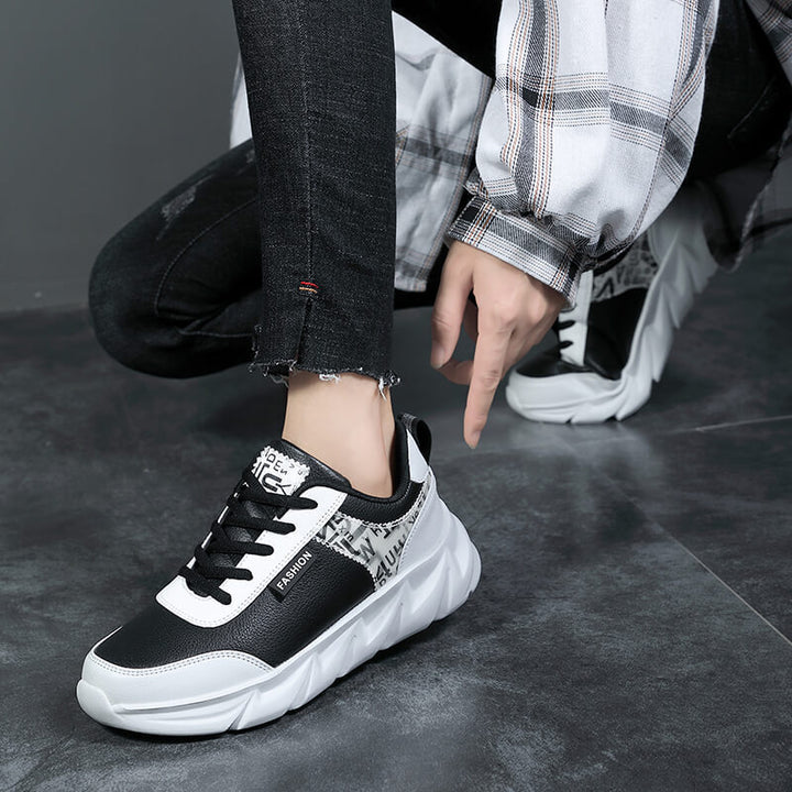Women’s urban bulky sneaker with soft faux fur lining, padded entry and striking profile sole Mune Fashion