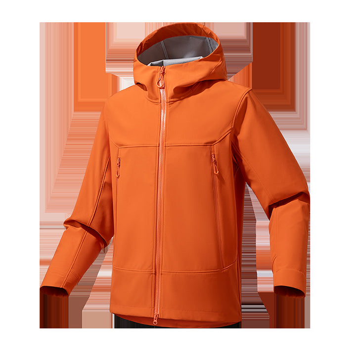 Men's Softshell Hoodie with Stretch, wind and water-repellent membrane and two-way zipper Mune Fashion