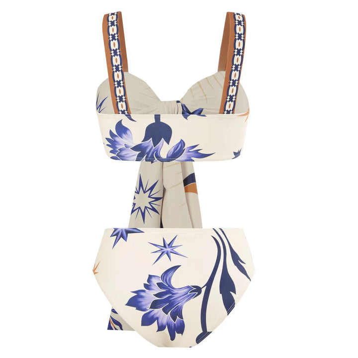 Women's bikini set with creative wrap skirt and elegant design Mune Fashion