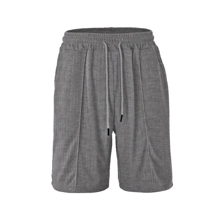 Men's structured terry Bermuda shorts with elastic drawstring waistband and inset pockets Mune Fashion