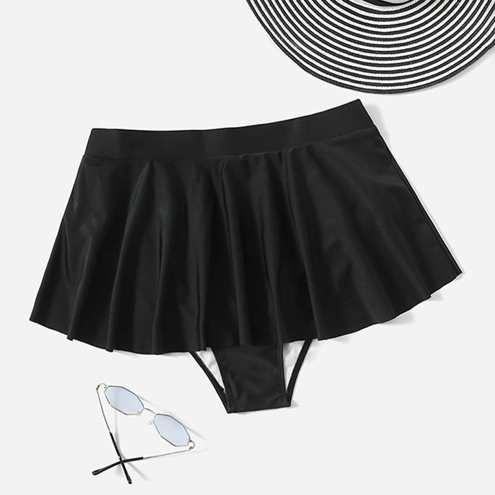 Ladies' Swim Skirt with Integrated Bikini Bottom Mune Fashion