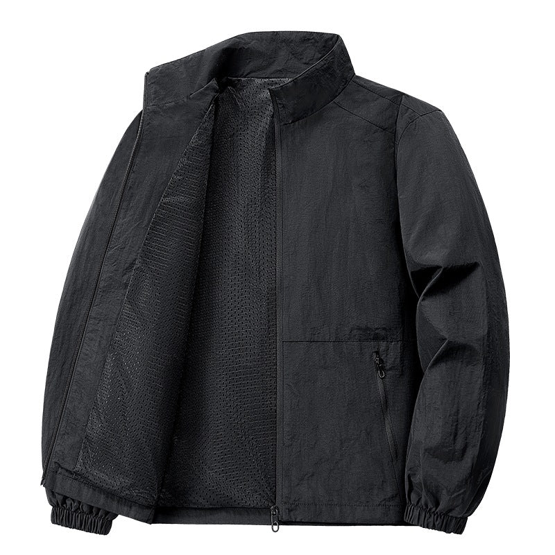Men's Lightweight Casual Jacket with Narrow Collar Mune Fashion