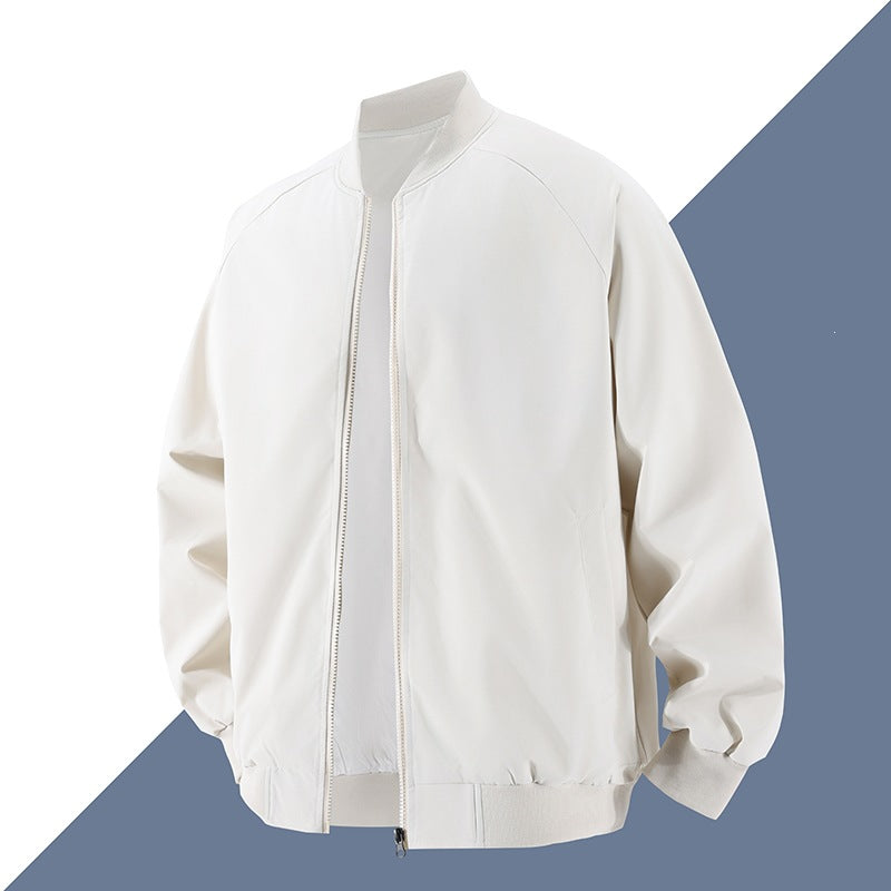 Men's Fashionable Bomber Jacket with Elastic Cuffs Mune Fashion