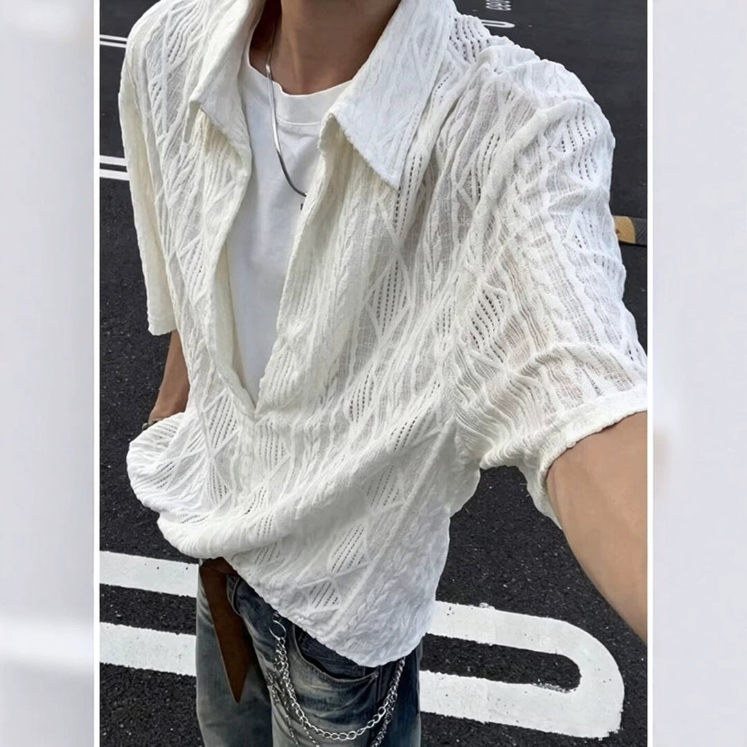Men's Stylish Short Sleeve Shirt Mune Fashion