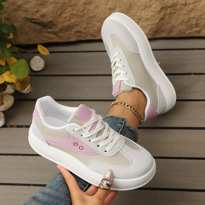 Women’s Platform Sneakers with Sporty Chic and Padded Lining Mune Fashion