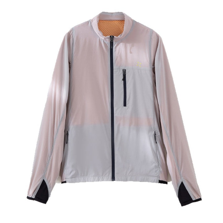 Men's Ultralight Functional Jacket with Stand Collar, Chest Pocket and Concealed Zipper Mune Fashion