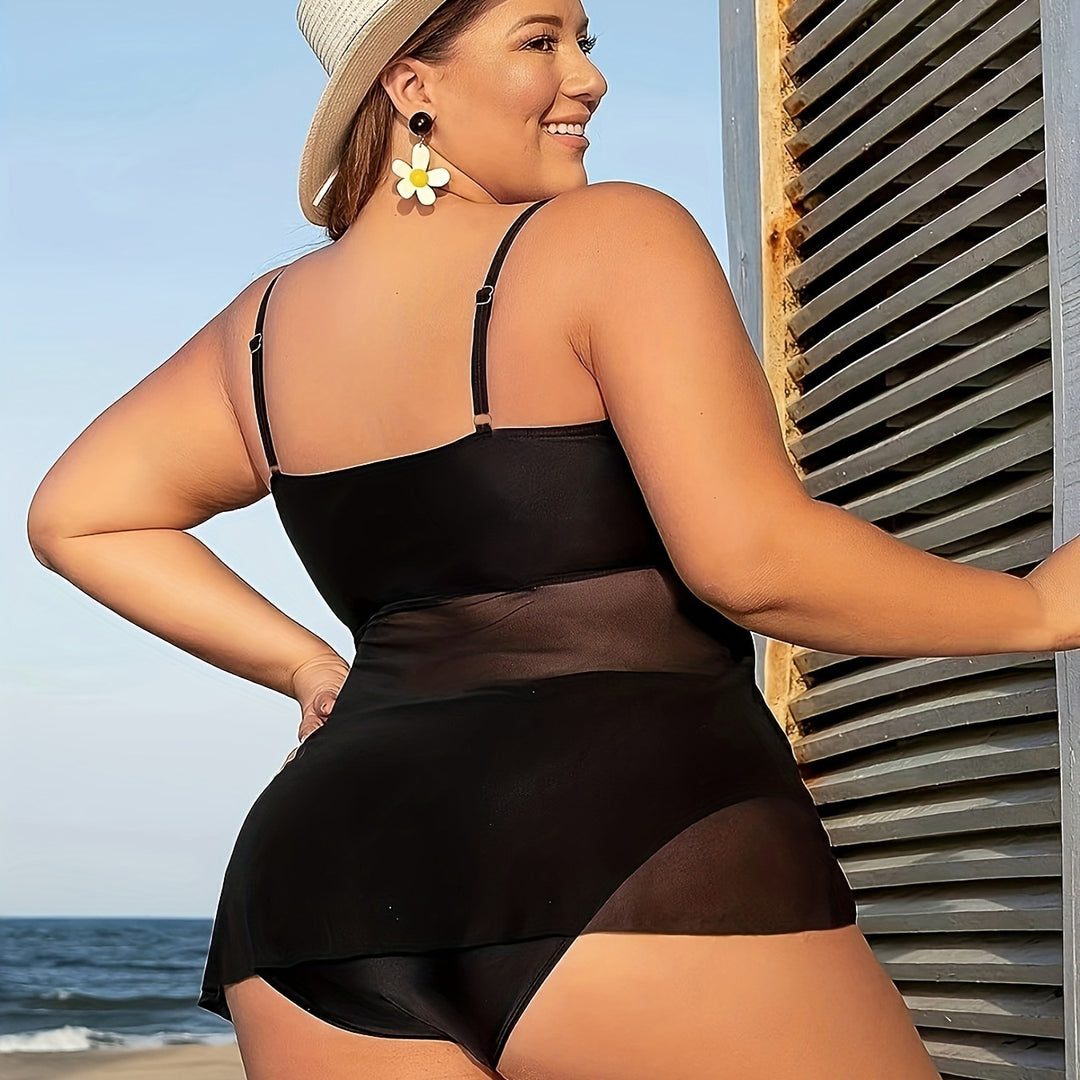 Women's Figure-Hugging Swim Outfit with Alluring Wrap Detail Mune Fashion