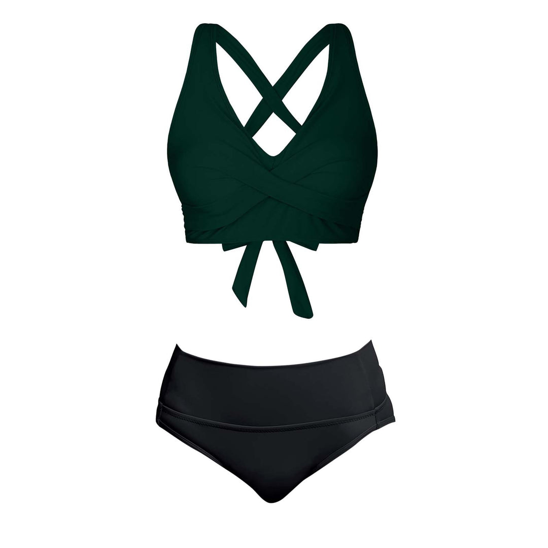 Women's Two-Piece Swimsuit with Floral Design Mune Fashion