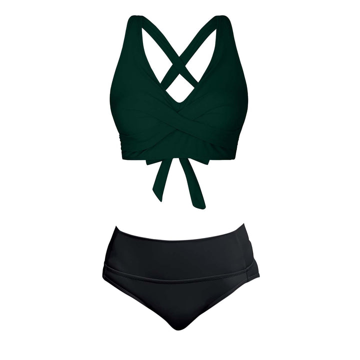 Women's Two-Piece Swimsuit with Floral Design Mune Fashion