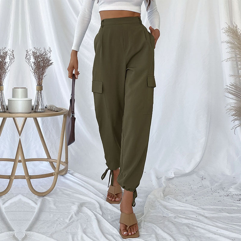 Women High Waisted Cargo Pants Mune Fashion