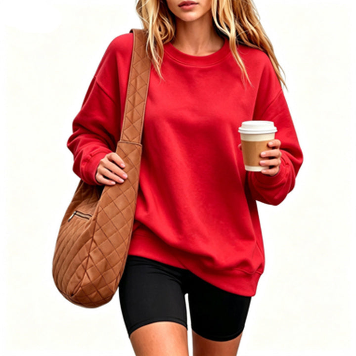 Women Comfortable Oversized Sweatshirt Mune Fashion