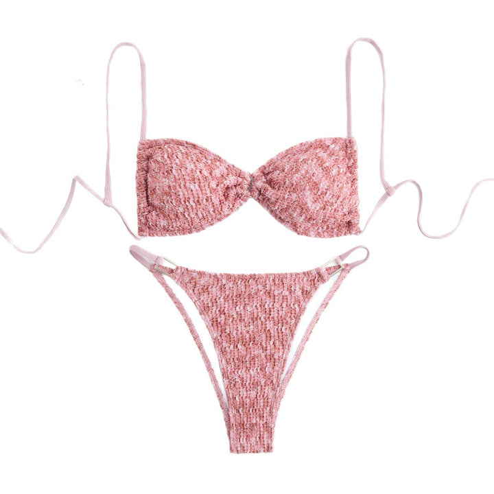 Women Comfortable Triangle Bikini with Sophisticated Details Mune Fashion