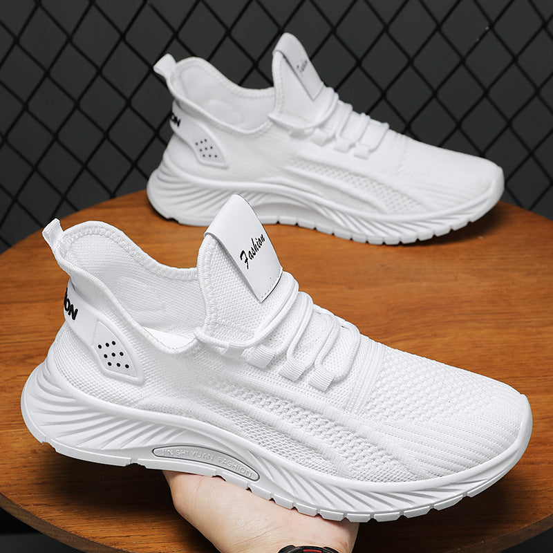 Women's seamless Flyknit comfort running shoe with elastic sock entry and reactive lightweight sole Mune Fashion