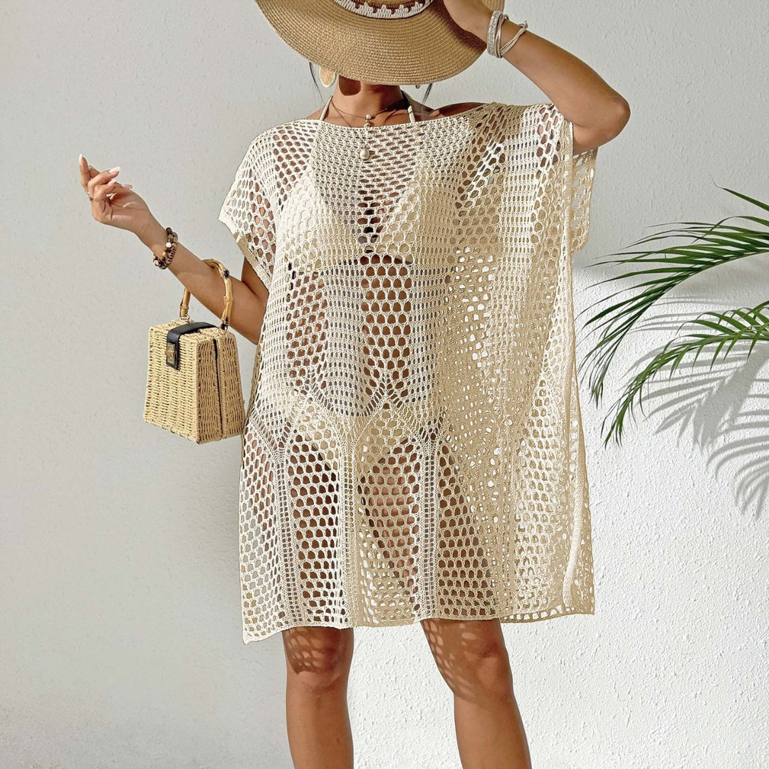Women elegant crochet beach cover-up Mune Fashion