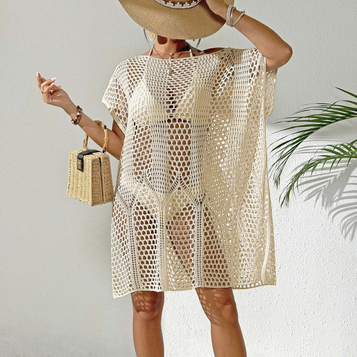 Women elegant crochet beach cover-up Mune Fashion