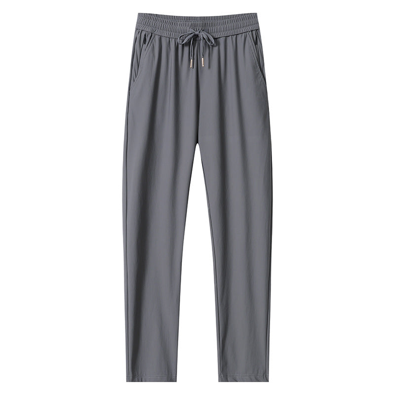 Men's Sporty Casual Pants with Elastic Waistband Mune Fashion