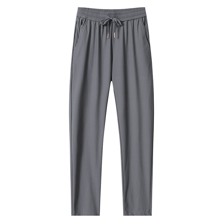 Men's Sporty Casual Pants with Elastic Waistband Mune Fashion