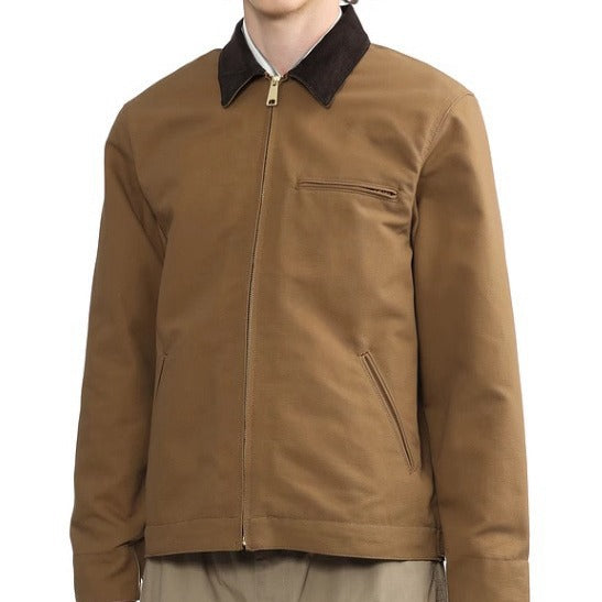 Men's zip blouson in worker style with cord collar and breast pocket Mune Fashion