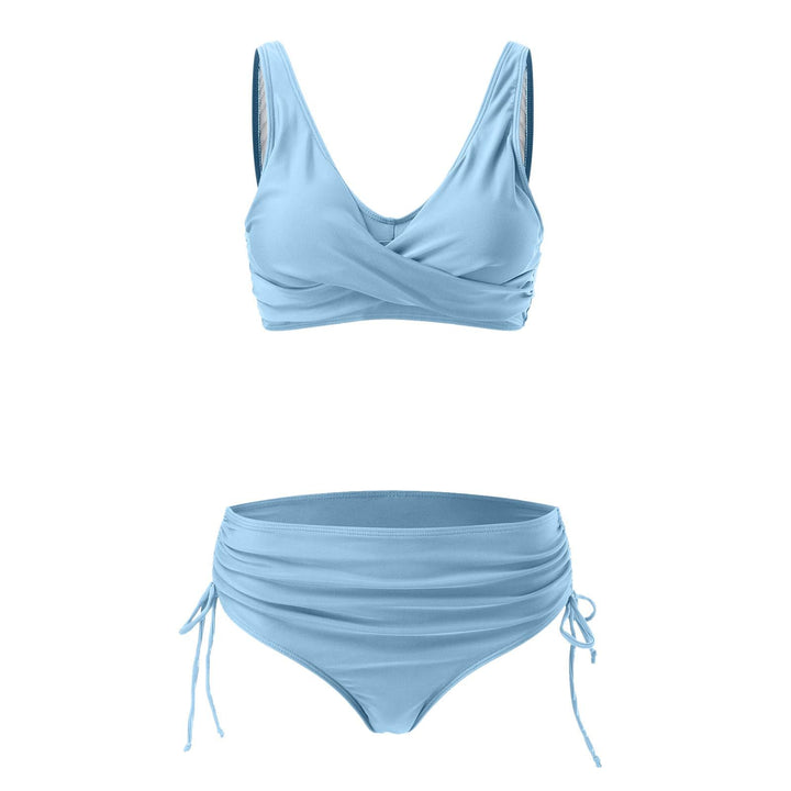 Women High Quality Wrap Bikini Set with Adjustable Bottom Mune Fashion